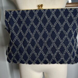 Vintage Beaded Large Clutch